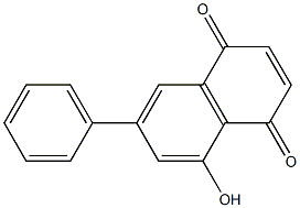 5-hydroxy-7-phenylnaphthalene-1,4-dione 구조식 이미지