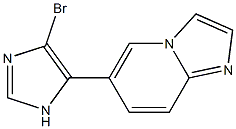 6-(4-bromo-1H-imidazol-5-yl)imidazo[1,2-a]pyridine 구조식 이미지