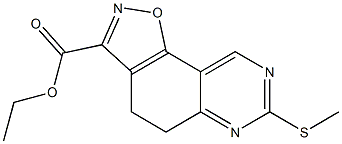 ethyl 7-(methylthio)-4,5-dihydroisoxazolo[5,4-f]quinazoline-3-carboxylate 구조식 이미지