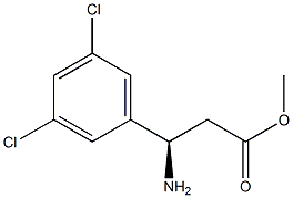 (R)-methyl 3-amino-3-(3,5-dichlorophenyl)propanoate Structure