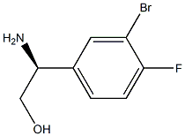 (S)-2-amino-2-(3-bromo-4-fluorophenyl)ethanol 구조식 이미지