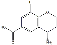 (S)-4-amino-8-fluorochroman-6-carboxylic acid 구조식 이미지