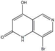 8-Bromo-4-hydroxy-1H-[1,6]naphthyridin-2-one Structure