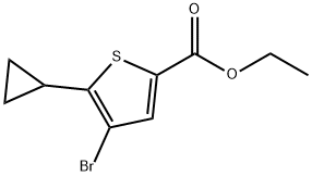 ethyl 4-bromo-5-cyclopropylthiophene-2-carboxylate Structure