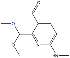 2-(dimethoxymethyl)-6-(methylamino)pyridine-3-carbaldehyde Structure