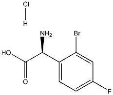 D-2-(O-BROMO-P-FLUOROPHENYL)GLYCINE HYDROCHLORIDE Structure