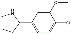 2-(4-CHLORO-3-METHOXYPHENYL)PYRROLIDINE Structure