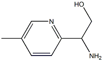 2-AMINO-2-(5-METHYLPYRIDIN-2-YL)ETHAN-1-OL 구조식 이미지