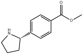 METHYL4-((2S)PYRROLIDIN-2-YL)BENZOATE Structure