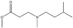 methyl 3-(isopentyl(methyl)amino)propanoate Structure