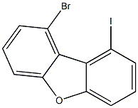 1-bromo-9-iodo-dibenzofuran 구조식 이미지