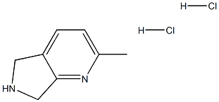 2-Methyl-6,7-dihydro-5H-pyrrolo[3,4-b]pyridine dihydrochloride Structure