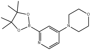 4-(2-(4,4,5,5-tetramethyl-1,3,2-dioxaborolan-2-yl)pyridin-4-yl)morpholine Structure