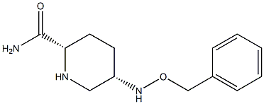 (2S,5S)-5-((benzyloxy)amino)piperidine-2-carboxamide Structure