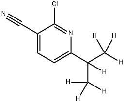 2-Chloro-3-cyano-6-(iso-propyl-d7)-pyridine 구조식 이미지