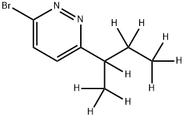 3-Bromo-6-(sec-butyl-d9)-pyridazine 구조식 이미지