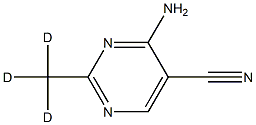 4-Amino-5-cyano-2-(methyl-d3)-pyrimidine Structure