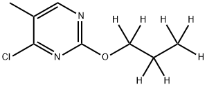 4-Chloro-5-methyl-2-(n-propoxy-d7)-pyrimidine Structure