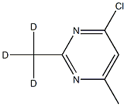 4-Chloro-6-methyl-2-(methyl-d3)-pyrimidine Structure