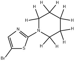 5-Bromo-2-(piperidino-d10)-thiazole Structure