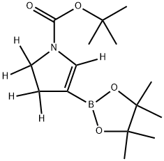 tert-butyl 4-(4,4,5,5-tetramethyl-1,3,2-dioxaborolan-2-yl)-2,3-dihydro-1H-pyrrole-1-carboxylate-2,2,3,3,5-d5 구조식 이미지
