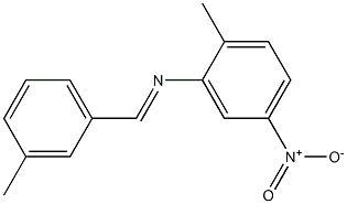 (3-methylbenzylidene)(2-methyl-5-nitrophenyl)amine 구조식 이미지