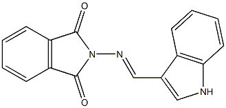 2-[(1H-indol-3-ylmethylene)amino]-1H-isoindole-1,3(2H)-dione 구조식 이미지