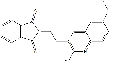 2-{2-[2-chloro-6-(propan-2-yl)quinolin-3-yl]ethyl}-2,3-dihydro-1H-isoindole-1,3-dione 구조식 이미지