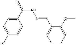 4-bromo-N'-(2-methoxybenzylidene)benzohydrazide 구조식 이미지