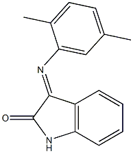 3-[(2,5-dimethylphenyl)imino]-1,3-dihydro-2H-indol-2-one Structure