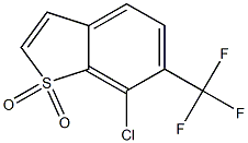 7-CHLORO-6-(TRIFLUOROMETHYL)BENZO[B]THIOPHENE 1,1-DIOXIDE Structure