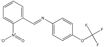 N-(2-nitrobenzylidene)-4-(trifluoromethoxy)aniline Structure