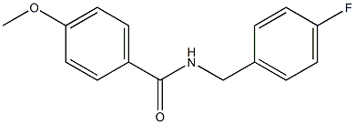N-(4-Fluorobenzyl)-4-methoxybenzamide, 97% Structure