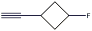 1-ETHYNYL-3-FLUOROCYCLOBUTANE 구조식 이미지