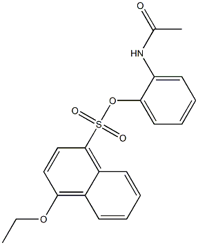 2-acetamidophenyl 4-ethoxynaphthalene-1-sulfonate 구조식 이미지