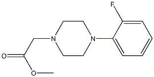 methyl 2-(4-(2-fluorophenyl)piperazin-1-yl)acetate 구조식 이미지