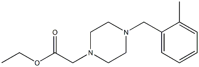 ethyl 2-(4-(2-methylbenzyl)piperazin-1-yl)acetate Structure