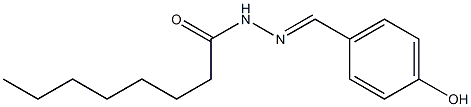 (E)-N'-(4-hydroxybenzylidene)octanehydrazide 구조식 이미지