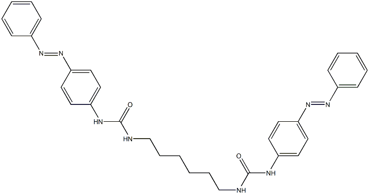 1,1'-(hexane-1,6-diyl)bis(3-(4-((E)-phenyldiazenyl)phenyl)urea) 구조식 이미지