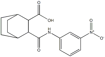 3-((3-nitrophenyl)carbamoyl)bicyclo[2.2.2]octane-2-carboxylic acid 구조식 이미지