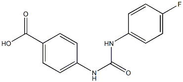 4-(3-(4-fluorophenyl)ureido)benzoic acid Structure