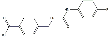 4-((3-(4-fluorophenyl)ureido)methyl)benzoic acid Structure