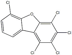 1,2,3,4,6-PENTACHLORODIBENZOFURAN (13C12, 99%) 50 ug/ml in Nonane 구조식 이미지