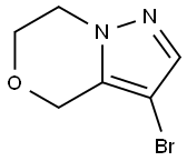 3-bromo-6,7-dihydro-4H-pyrazolo[5,1-c][1,4]oxazine Structure
