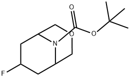 tert-butyl 7-fluoro-3-oxa-9-azabicyclo[3.3.1]nonane-9-carboxylate Structure