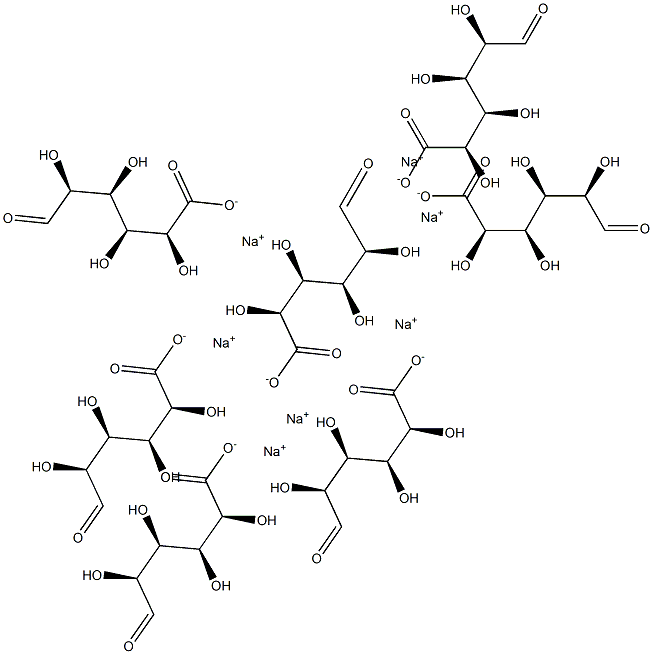 D-heptamannuronic acid heptasodium salt Structure