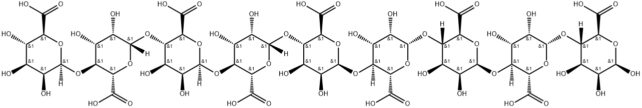 D-nonamannuronic acid nonasodium salt 구조식 이미지