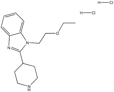 1-(2-ethoxyethyl)-2-(piperidin-4-yl)-1H-benzo[d]imidazole dihydrochloride Structure