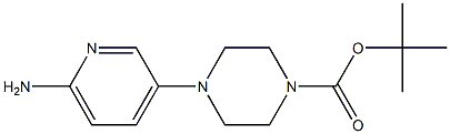 tert-butyl 4-(6-aminopyridin-3-yl)piperazine-1-carboxylate Structure