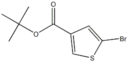 tert-Butyl 5-bromothiophene-3-carboxylate 구조식 이미지